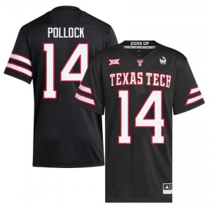 Brice Pollock #14 Black Jersey | Red Raiders Men University Football Premium Stitched 23514634