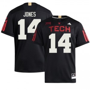 Black Bryson Jones #14 TTU 100 Year Anniversary Jersey | Men High School Football Stitch 92326103