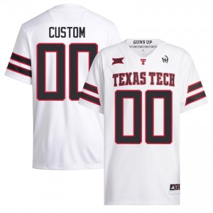 White Custom #00 Football Jersey | TTU Men High School Team Gear 50824803