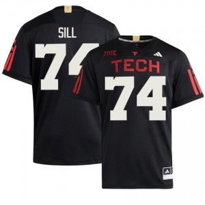 Black Daniel Sill #74 Texas Tech 100 Year Anniversary Jersey | Men NCAA Football Stitched 46251206