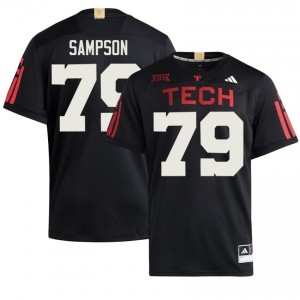#79 Howard Sampson TTU Men Black Football Stitched 100 Year Anniversary Jersey | Game Day Style 30516603