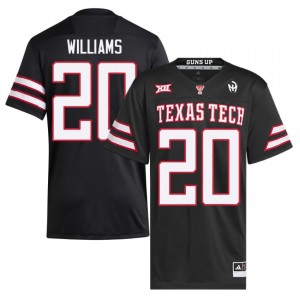 #20 J'Koby Williams Texas Tech Red Raiders Men Black Football Stitched Jersey | Game Day Style 30801523