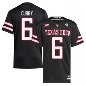 John Curry #6 Black Jersey | Texas Tech Red Raiders Men College Football Premium Stitched 95087919