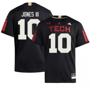 Lloyd Jones III #10 Black 100 Year Anniversary Jersey | Red Raiders Men University Football Premium Stitch 33163328