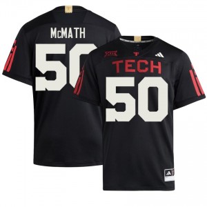 Black Patrick McMath #50 Football Jersey | TTU Men High School Team Gear 59462385