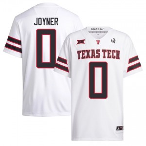 White Quinten Joyner #0 Texas Tech Red Raiders Jersey | Men College Football Embroidery 94964580