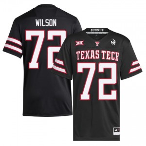 Black Sheridan Wilson #72 Football Jersey | TTU Men High School Team Gear 34993216