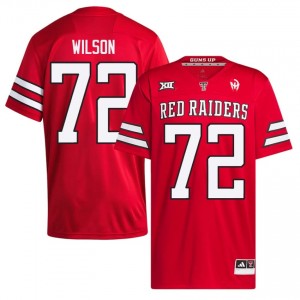 Authentic Sheridan Wilson Red Men NCAA Stitched Jersey | #72 Texas Tech Football Gift 80009279