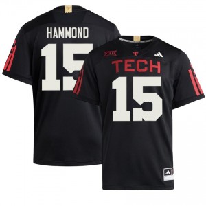 Tech #15 Will Hammond Black Men Football 100 Year Anniversary Jersey | Authentic Stitch Player Fit 86157174