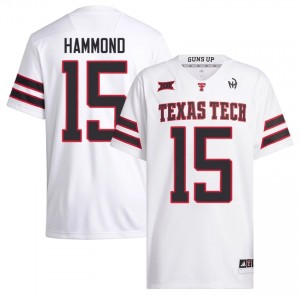 White Will Hammond #15 Football Jersey | Texas Tech Red Raiders Men College Team Gear 38433745