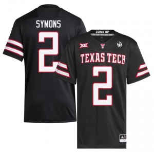 #2 B.J. Symons TTU Men Black Football Embroidery Jersey | Game Day Style 44631505