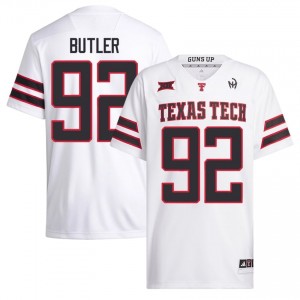 Bryce Butler #92 White Jersey | Red Raiders Men University Football Premium Stitch 44448113