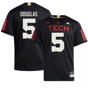 Black Caleb Douglas #5 Tech 100 Year Anniversary Jersey | Men Player Football Stitched 55463468