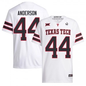 Men Donny Anderson #44 White Stitch Jersey | Texas Tech Red Raiders College Football Official Merch 91696175