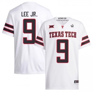 White Donte Lee Jr. #9 Texas Tech Red Raiders Jersey | Men College Football Stitch 15679053