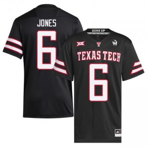 #6 Jalen Jones Tech Men Black Football Embroidery Jersey | Game Day Style 99113846