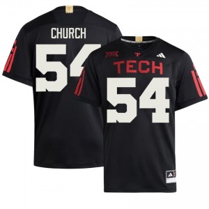 Tech #54 Jordan Church Black Men Football 100 Year Anniversary Jersey | Authentic Stitched Player Fit 79224426