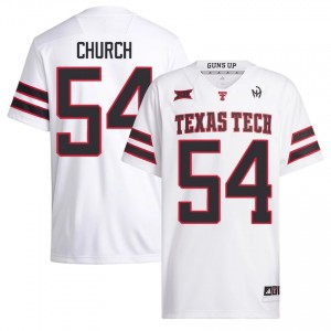 White Jordan Church #54 Football Jersey | Texas Tech Red Raiders Men College Team Gear 87407983