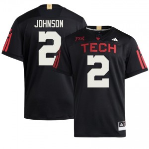 Authentic Kenny Johnson Black Men University 100 Year Anniversary Stitched Jersey | #2 Red Raiders Football Gift 28307711