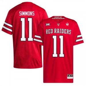 Red Malcolm Simmons #11 Texas Tech Red Raiders Jersey | Men College Football Stitched 15023528