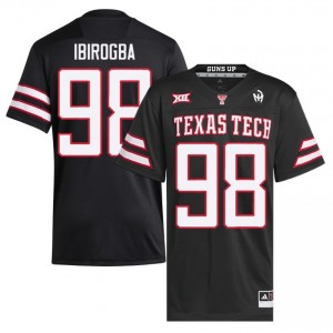 Tech #98 Mateen Ibirogba Black Men Football Jersey | Authentic Embroidery Player Fit 28428605