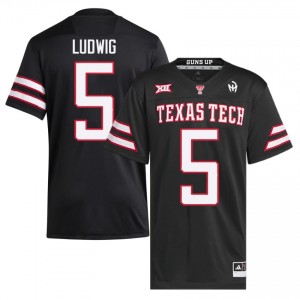 Black Matt Ludwig #5 Texas Tech Red Raiders Jersey | Men College Football Embroidery 42598230