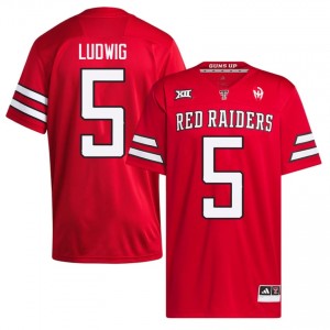 #5 Matt Ludwig TTU Men Red Football Stitched Jersey | Game Day Style 40985421