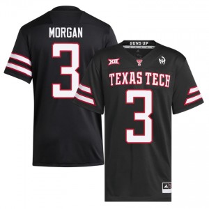 Black Peyton Morgan #3 Football Jersey | Tech Men Player Team Gear 87987082