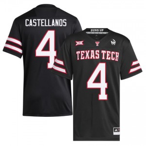 Thomas Castellanos #4 Black Jersey | Texas Tech Men NCAA Football Premium Embroidery 23142054