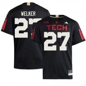 Wes Welker #27 Black 100 Year Anniversary Jersey | Texas Tech Men NCAA Football Premium Stitched 19997224