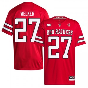 Red Wes Welker #27 Football Jersey | TTU Men High School Team Gear 71538864
