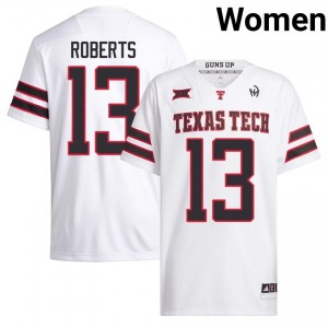Ben Roberts #13 White Jersey | TTU Women High School Football Premium Stitched 90832445