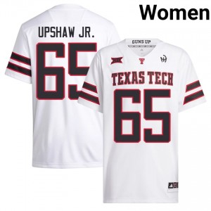 Women D'Anthis Upshaw Jr. #65 White Stitched Jersey | TTU High School Football Official Merch 65227100