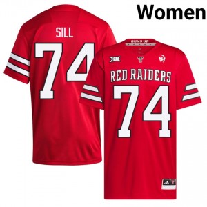 Red Daniel Sill #74 Football Jersey | Tech Women Player Team Gear 20072832