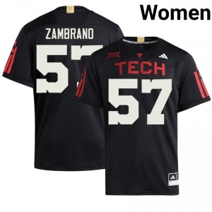 Authentic Hunter Zambrano Black Women High School 100 Year Anniversary Embroidery Jersey | #57 TTU Football Gift 25823259