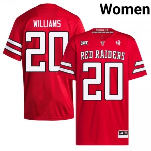 Red J'Koby Williams #20 Tech Jersey | Women Player Football Embroidery 68037136