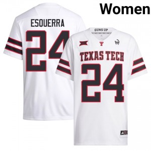 Malik Esquerra #24 White Jersey | Tech Women Player Football Premium Stitched 77257038