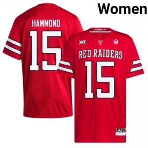 Will Hammond #15 Red Jersey | TTU Women High School Football Premium Embroidery 63781762