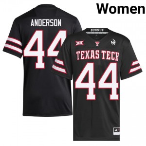 Black Donny Anderson #44 Texas Tech Red Raiders Jersey | Women College Football Stitched 99646925