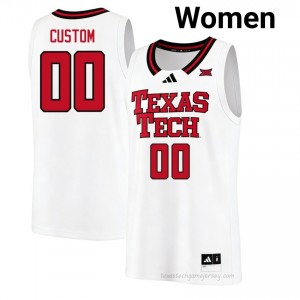 Authentic Custom White Women College Jersey | #00 Texas Tech Red Raiders Basketball Gift 94423791
