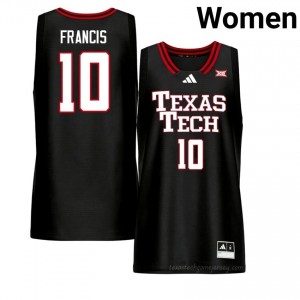 Black Jack Francis #10 Basketball Jersey | TTU Women High School Team Gear 21909949