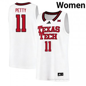 White Jaylen Petty #11 TTU Jersey | Women High School Basketball Embroidery 51951767