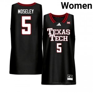 Josiah Moseley #5 Black Jersey | TTU Women High School Basketball Premium Stitch 86306760