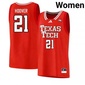 Women LaTrell Hoover #21 Red Jersey | Tech Player Basketball Official Merch 62425045
