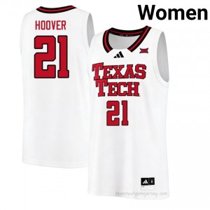White LaTrell Hoover #21 Basketball Jersey | Texas Tech Women NCAA Team Gear 36693198