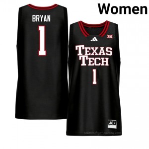 Authentic Tyeree Bryan Black Women University Jersey | #1 Red Raiders Basketball Gift 14443229