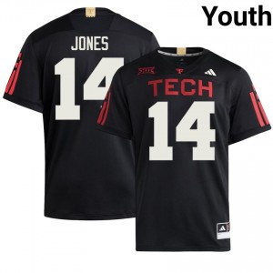 Black Bryson Jones #14 Football Jersey | Texas Tech Youth NCAA Team Gear 73361707