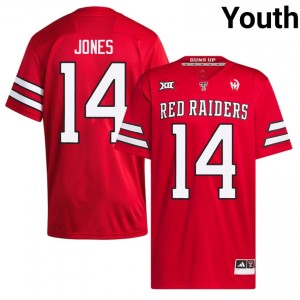 #14 Bryson Jones TTU Youth Red Football Stitched Jersey | Game Day Style 28937957