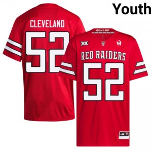 Youth Cash Cleveland #52 Red Stitched Jersey | Tech Player Football Official Merch 39208049