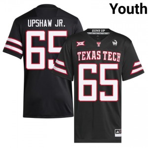 Black D'Anthis Upshaw Jr. #65 TTU Jersey | Youth High School Football Embroidery 53769174